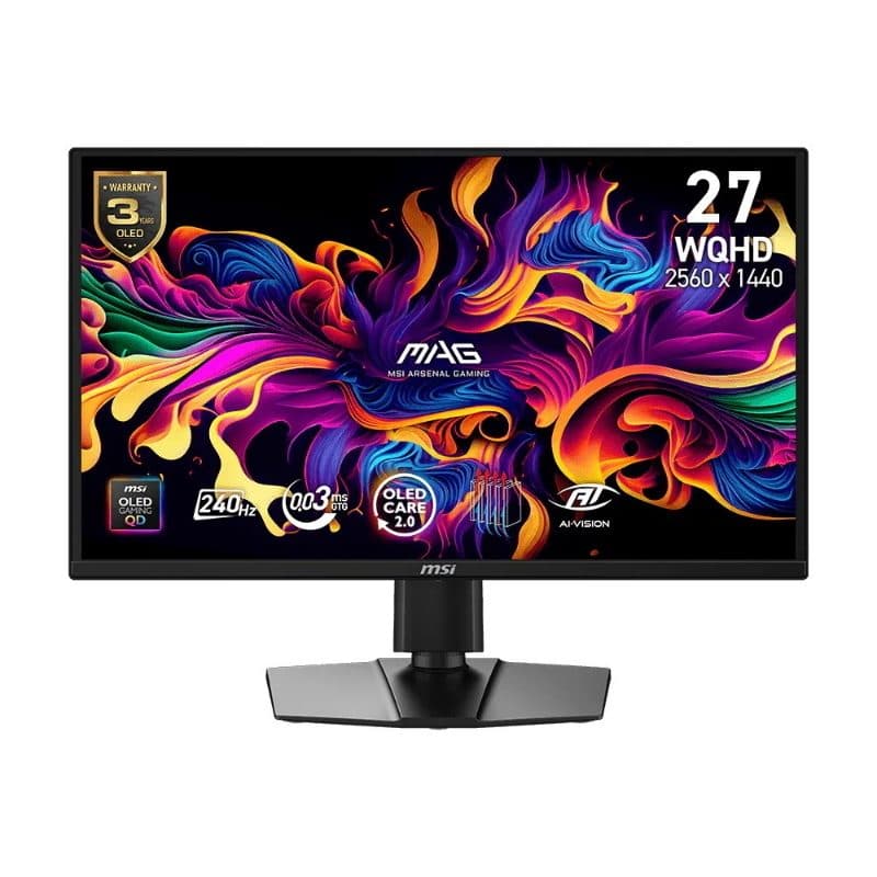 Monitor 26,5 pollici QD-OLED 2560 x 1440 Wide Quad HD nero - MSI MAG 272QPDE QD-OLED X24