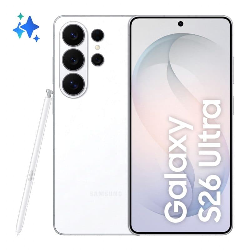 Smartphone 5G 6.9 pollici Dual SIM Android 16.0 12GB RAM 256GB 5000 mAh bianco - Samsung Galaxy S26 Ultra