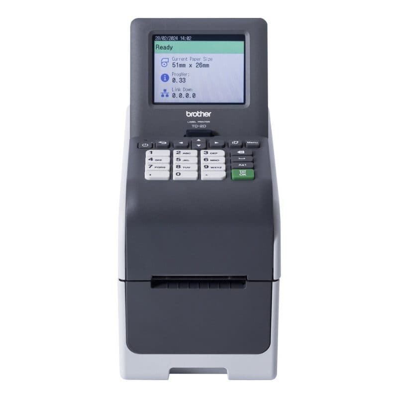Stampante per etichette a termica diretta 203 x 203 dpi 152 mm/s cablata Ethernet LAN - Brother TD-2320DSA203