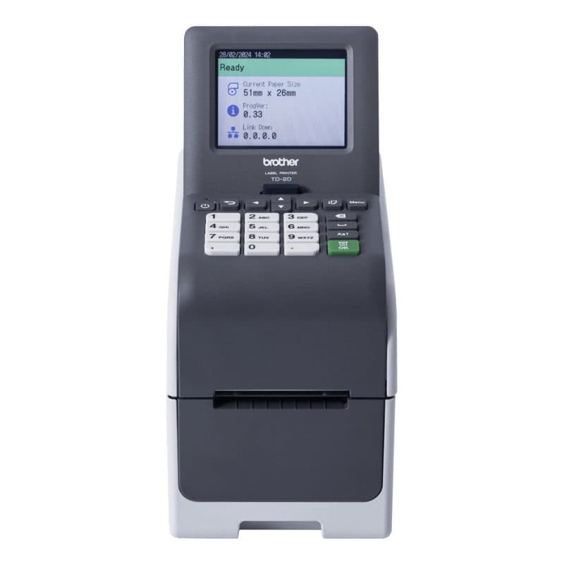 Stampante per etichette a termica diretta 203 x 203 dpi 152 mm/s cablata e wireless - Brother TD-2350DSA203
