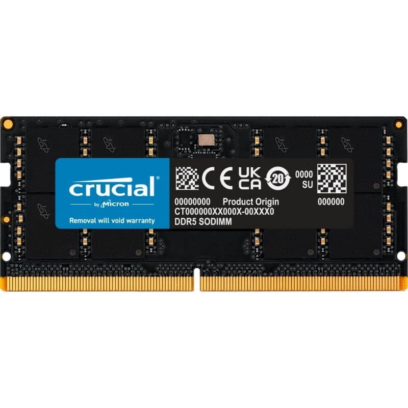 Memoria RAM DDR5 32GB (1 x 32GB) 5600 MHz - Crucial CT32G56C46S5