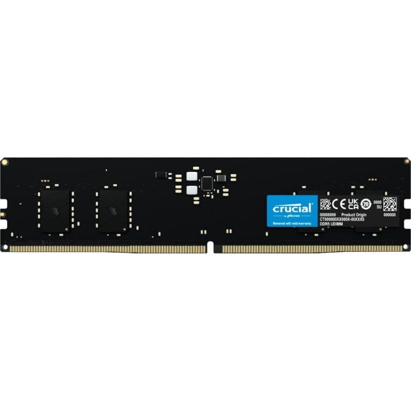 Memoria RAM DDR5 8GB (1 x 8GB) 5600 MHz CL46 con verifica integrità dati - Crucial