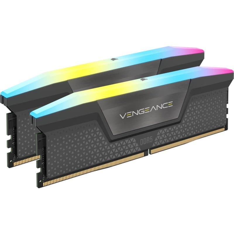Kit memoria RAM 32GB (2 x 16GB) DDR5 6000MHz RGB - Corsair Vengeance CMH32GX5M2B6000Z30K