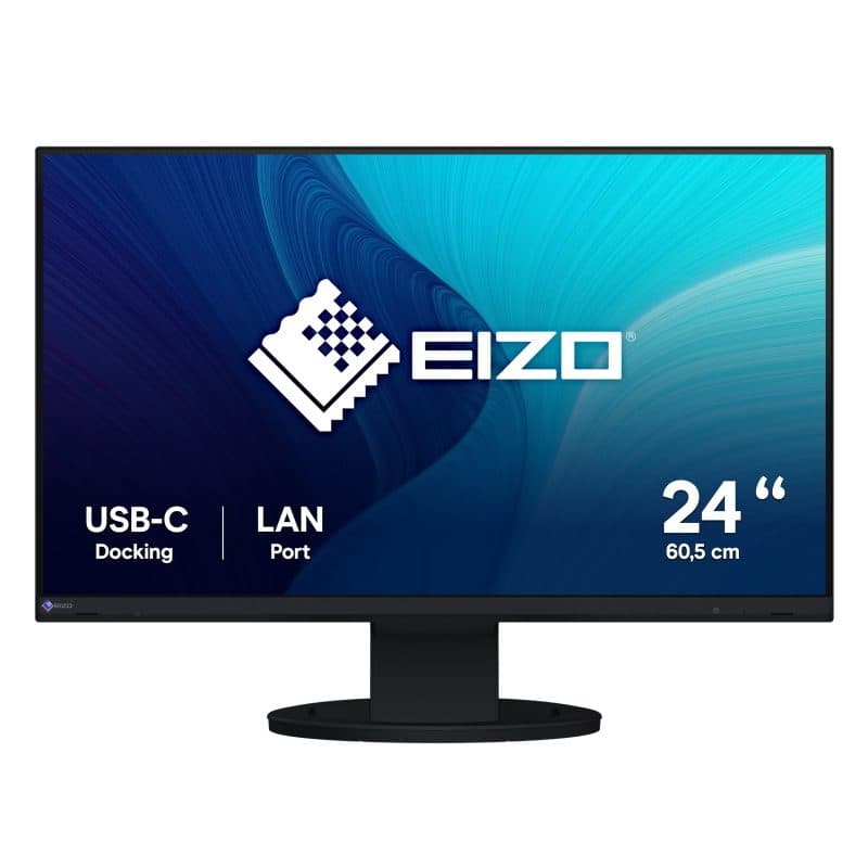 Monitor LED 60,5 cm (23.8 pollici) Full HD 1920 x 1080 nero - Eizo FlexScan EV2490-BK