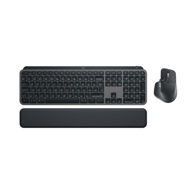 Tastiera e mouse wireless RF + Bluetooth QWERTY US International grafite - Logitech MX Keys S Combo