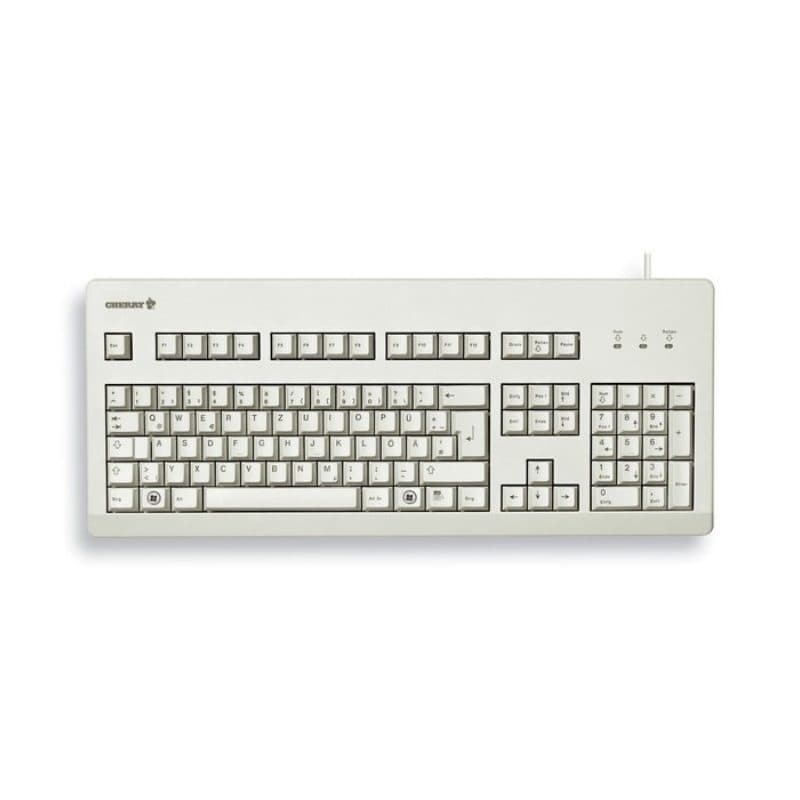 Tastiera USB QWERTY inglese UK grigia - Cherry G80-3000