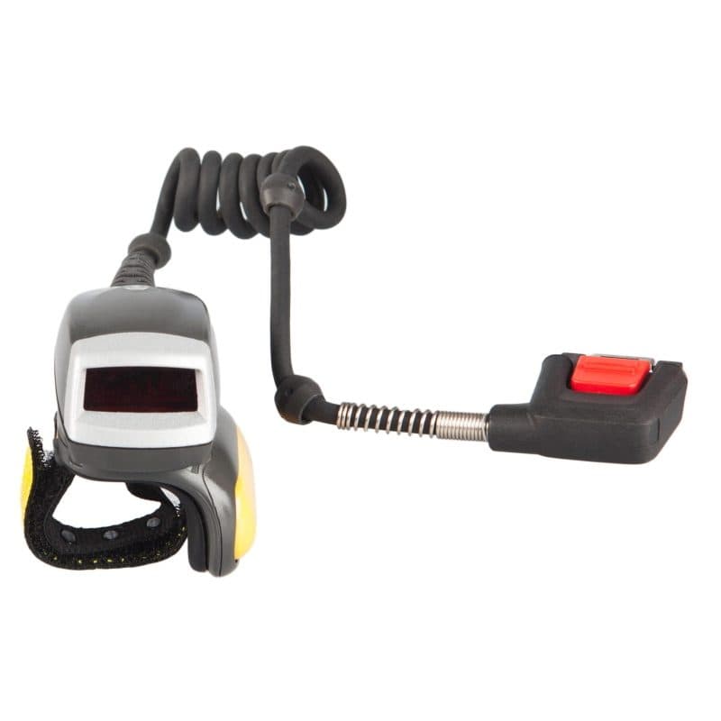 Lettore di codici a barre indossabile 1D laser grigio e argento - Zebra RS4000