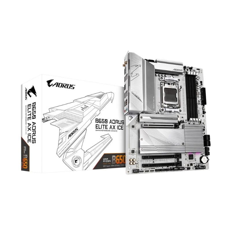 Scheda madre AMD B650 socket AM5 ATX - Gigabyte B650 Aorus Elite AX Ice