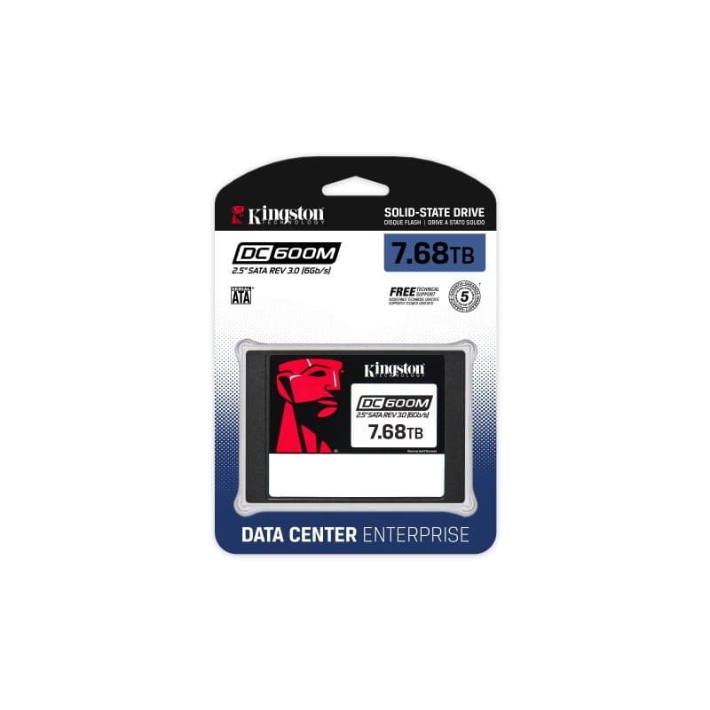 Kingston technology drive ssd sata di classe enterprise dc600m (impiego misto) 2,5\ 7680g