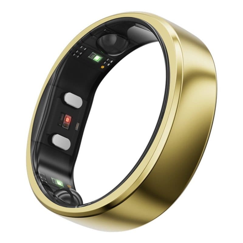 Smart ring per donna e uomo con monitoraggio di sonno, fitness e frequenza cardiaca oro reale - RingConn Gen2