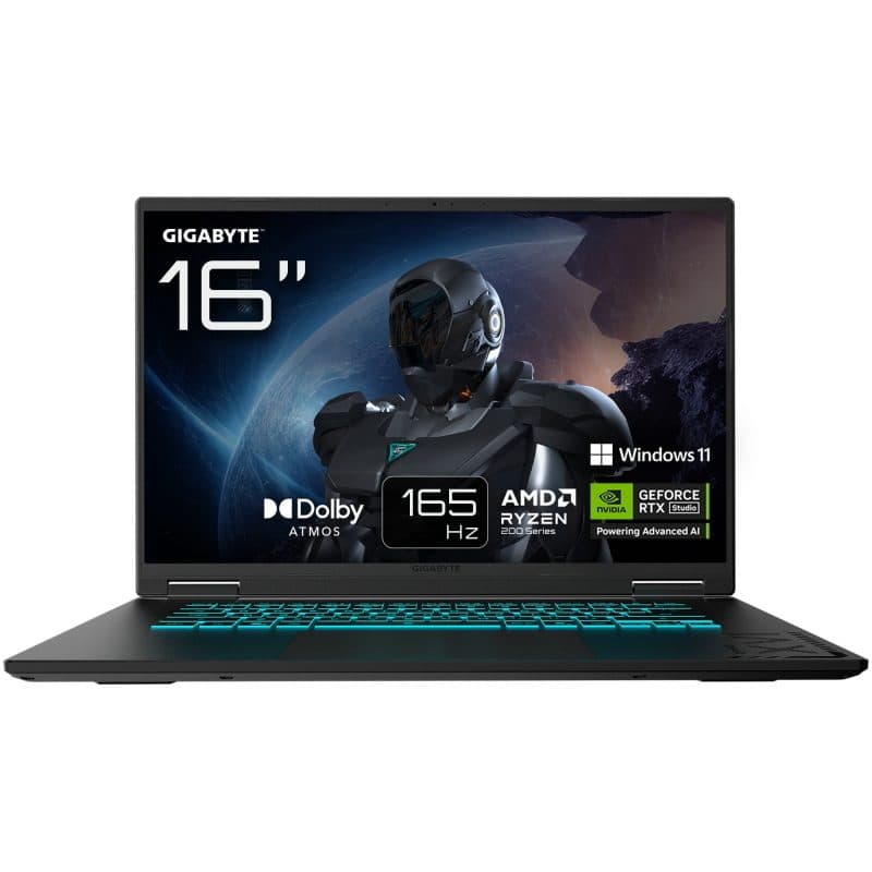 Notebook 40,6 cm (16 pollici) WUXGA AMD Ryzen 7 260 16GB, tastiera QWERTZ - Gigabyte Gaming A16 3WHK3DE894SH