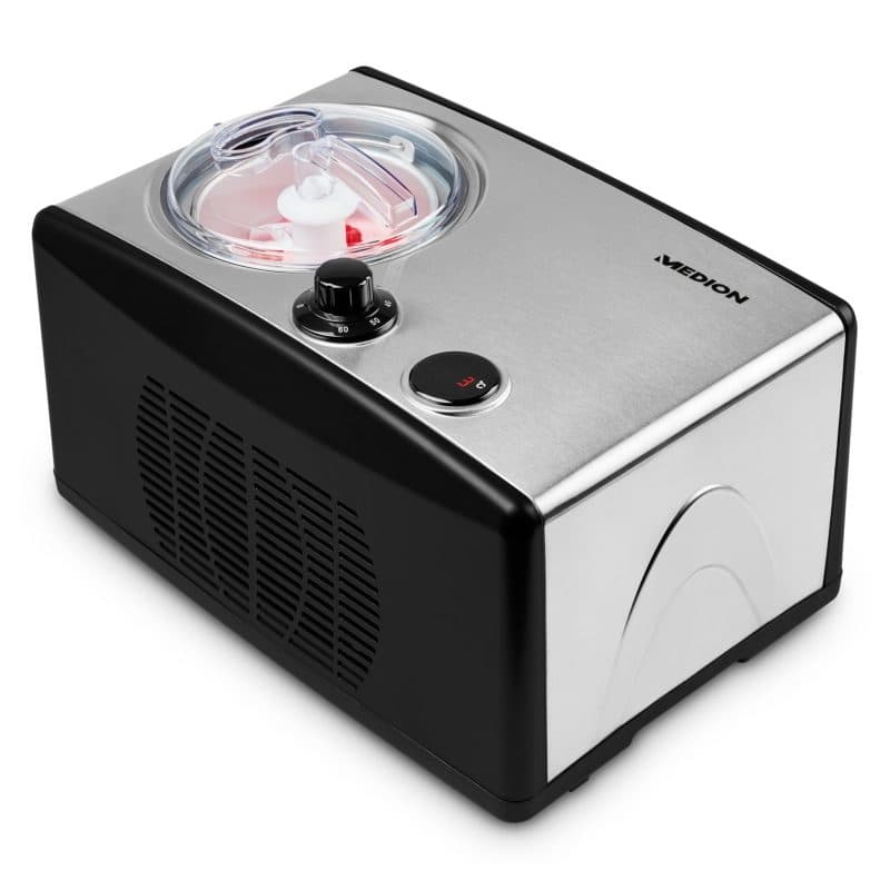 Gelatiera con compressore 1,5 L 150 W nero, argento - Medion MD 18387