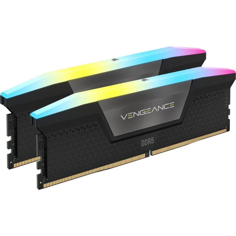 Memoria RAM 64 GB (2 x 32 GB) DDR5 6000 MHz - Corsair Vengeance RGB CMH64GX5M2B6000C30
