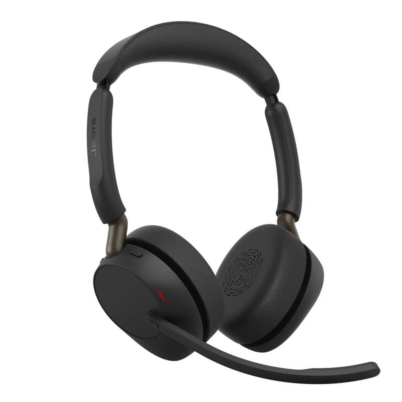 Cuffia auricolare wireless a padiglione per ufficio USB-C Bluetooth nero - Jabra Evolve3 65
