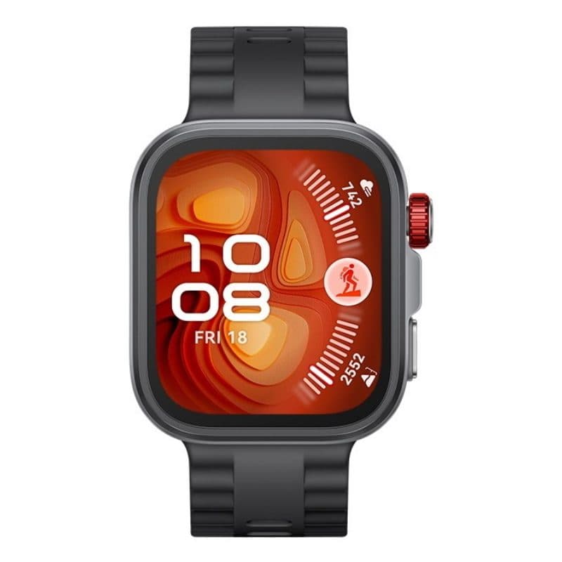 Smartwatch con vetro zaffiro, cassa in titanio e cinturino nero, fino a 10 giorni di autonomia - Huawei Watch Fit 4 Pro