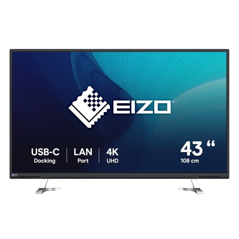 Monitor LED 42.5 pollici (108 cm) 4K Ultra HD 3840 x 2160 nero - EIZO FlexScan EV4340X-BK