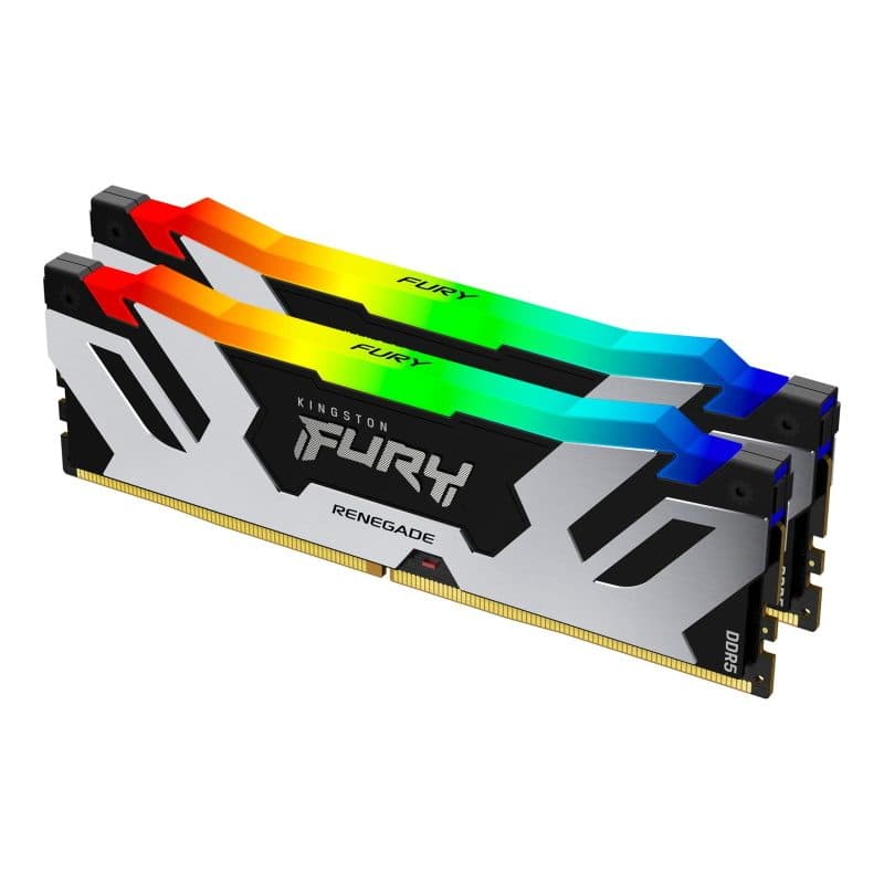 Memoria RAM 32GB (kit da 2) DDR5 6400 MT/s CL32 DIMM RGB - Kingston Fury Renegade