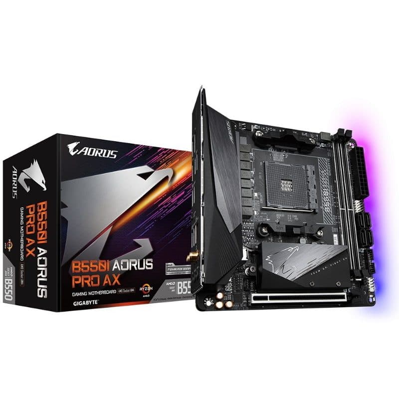 Scheda madre AMD B550 socket AM4 formato mini ITX - Gigabyte B550I AORUS Pro AX
