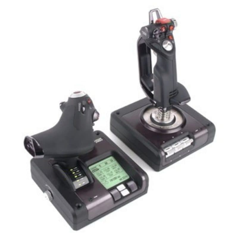 Sistema di controllo per simulazione di volo analogico/digitale per PC USB 2.0 nero, argento - Logitech G Flight Control System