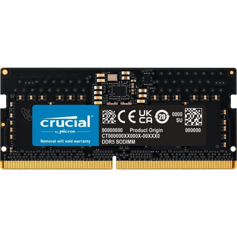 Memoria RAM 8 GB (1 x 8 GB) DDR5-5600 CL 46 SO-DIMM per notebook - Crucial