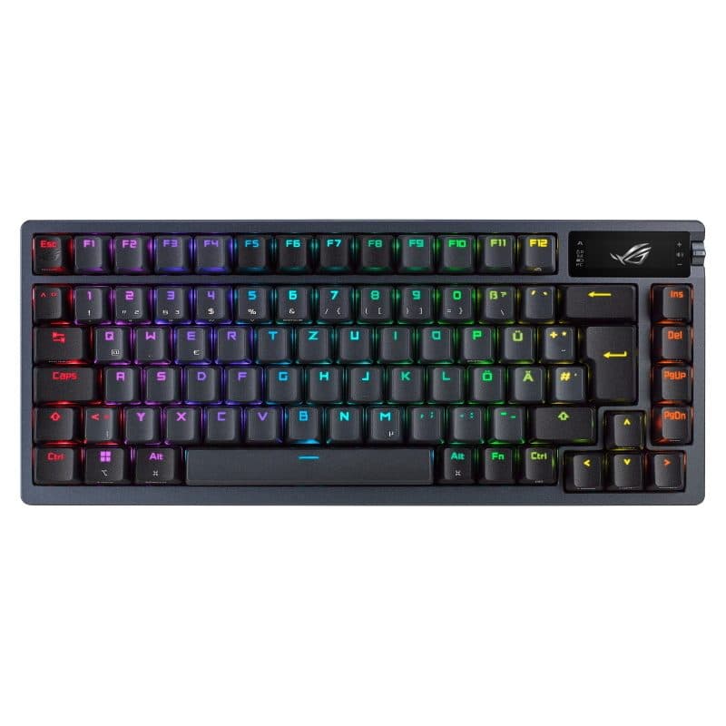 Tastiera USB + RF wireless + Bluetooth QWERTY nero - ASUS ROG Azoth
