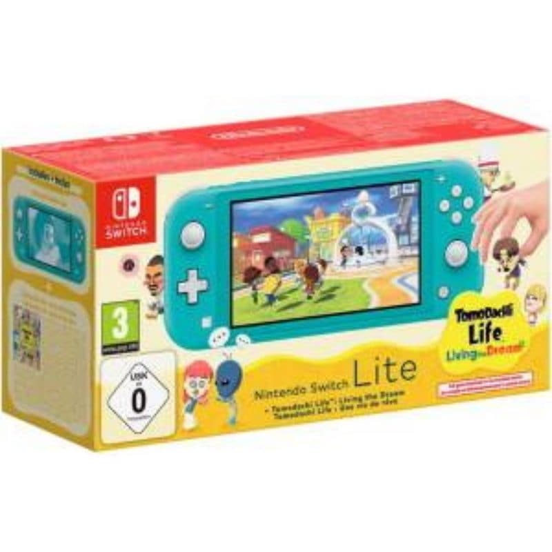 Console Switch Lite turchese con Tomodachi Life: Una vita da sogno - Nintendo Switch Lite