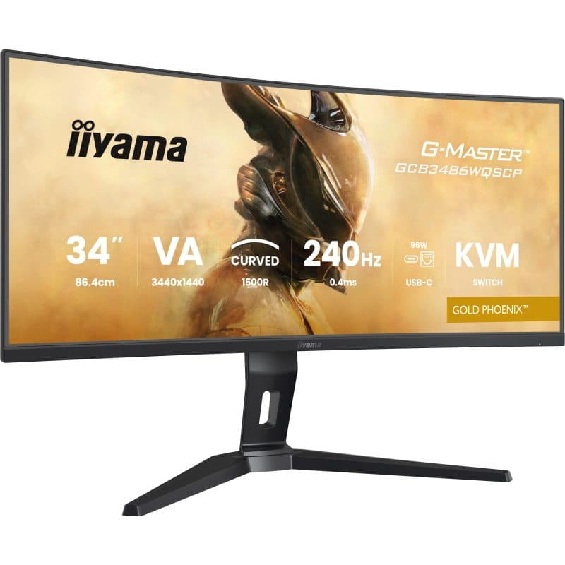 Monitor PC 86,4 cm (34 pollici) ultrawide Quad HD 3440 x 1440 pixel nero - iiyama G-Master GCB3486WQSCP-B1