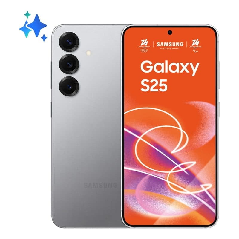 Smartphone AI display 6.2 pollici FHD+ Dynamic AMOLED 2X fotocamera 50MP 12GB RAM 128GB 4.000 mAh argento - Samsung Galaxy S25