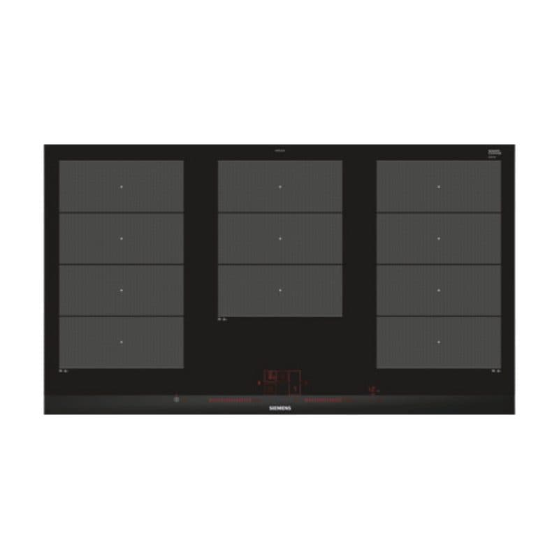 Siemens ex975lxc1e piano cottura nero, acciaio inox da incasso piano cottura a induzione 5 fornello(i)