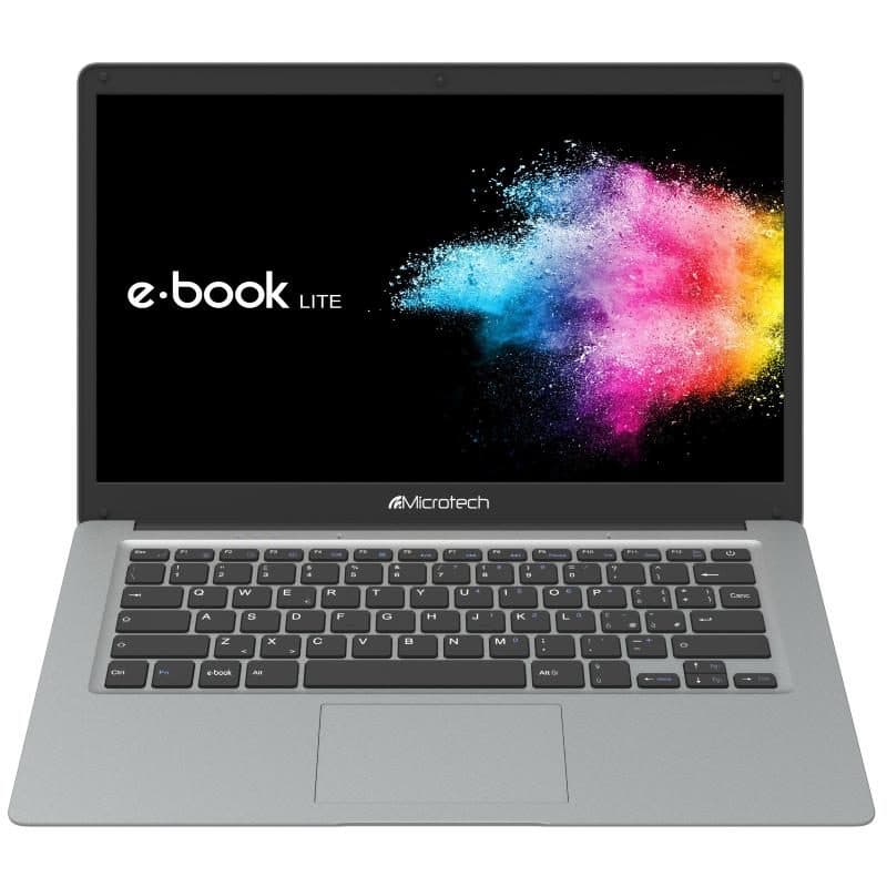 Notebook 14.1 pollici Intel Celeron N4020 4GB RAM eMMC 64GB + SSD 240GB Windows 10 Pro Education grigio - Microtech e-Book Lite