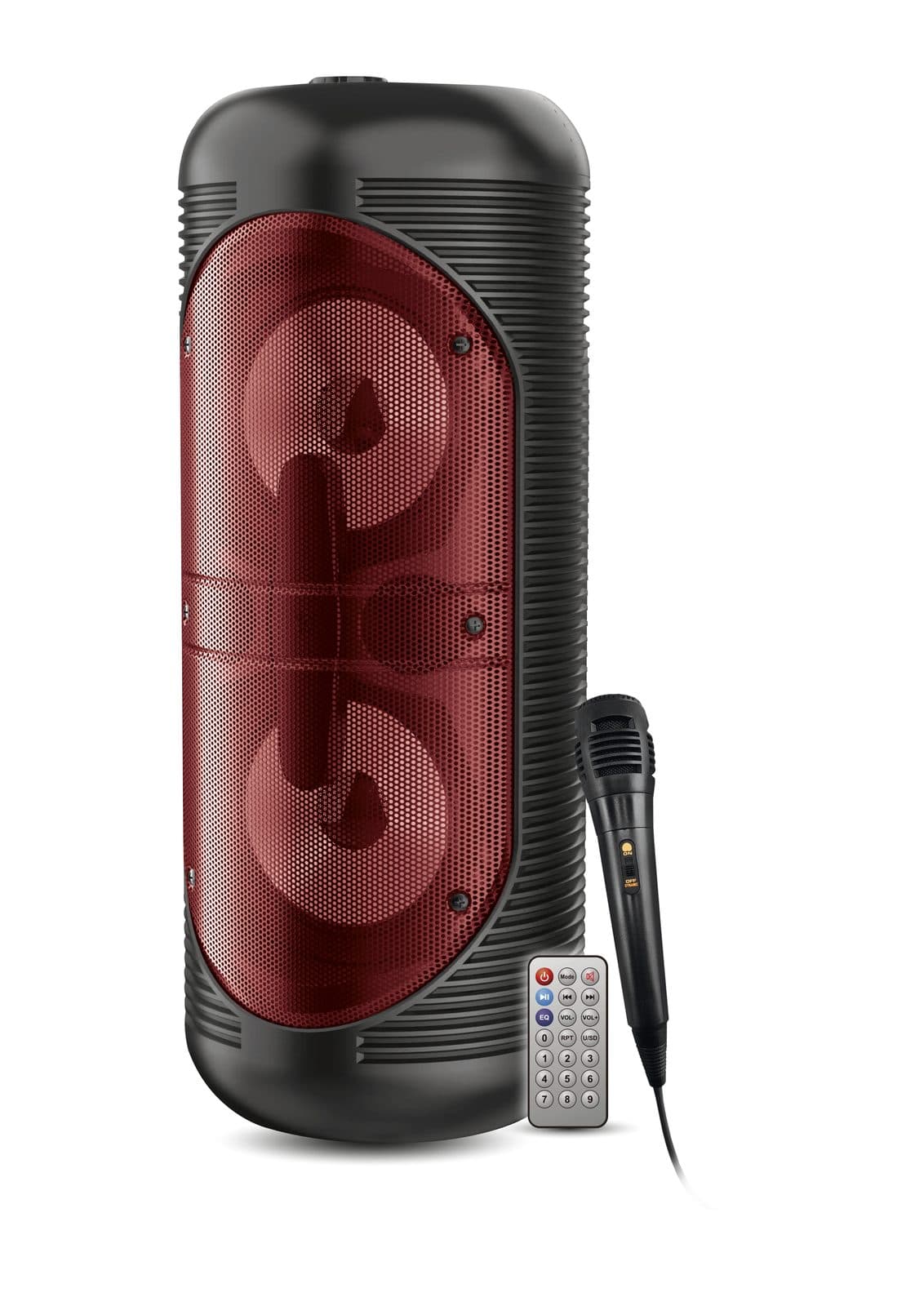 Diffusore amplificato 200W PMPO rosso - Karma HPS T252R