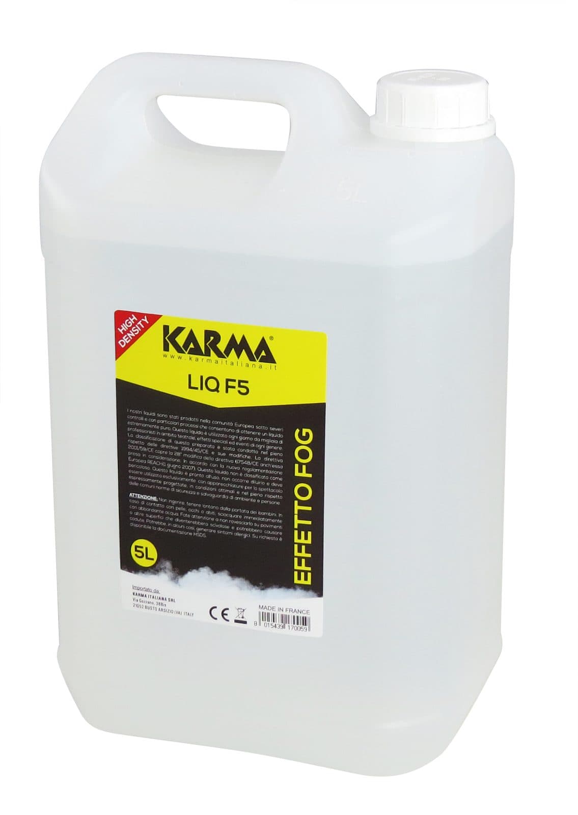 Liquido alta densita per Fog machine 5L - Karma LIQ F5
