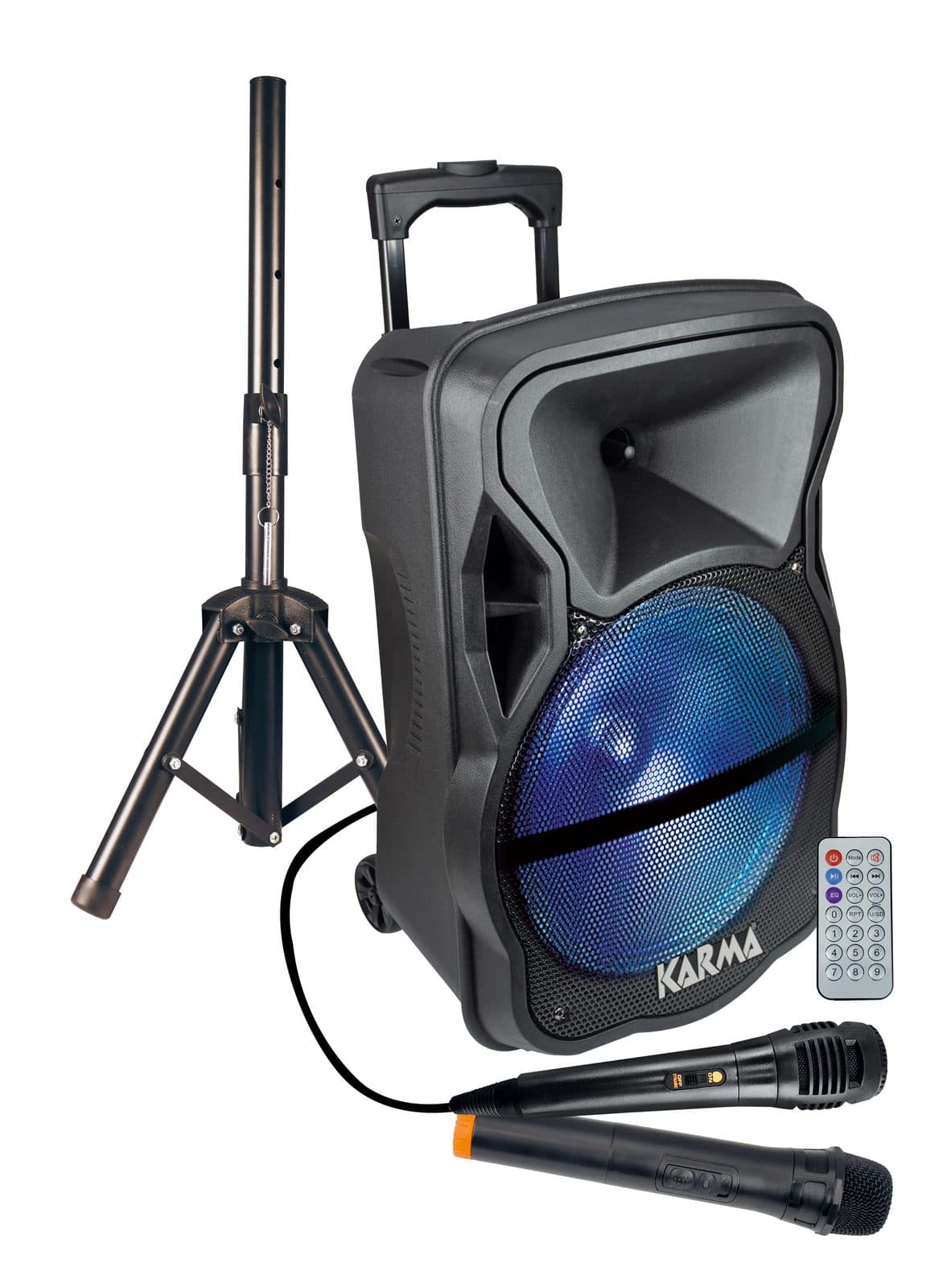 Diffusore amplificato con radiomicrofono 600W PMPO - Karma LX 12