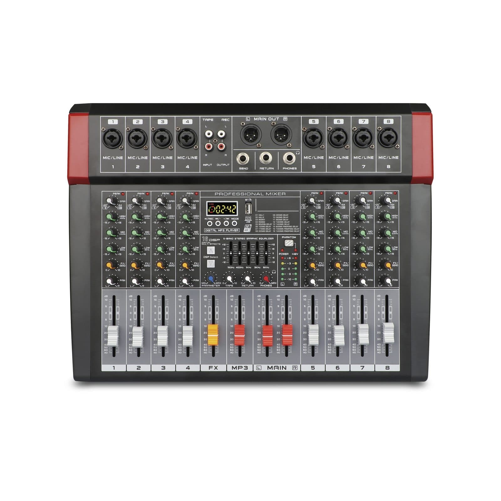 Mixer microfonico 10 canali - Glemm MXP 10C