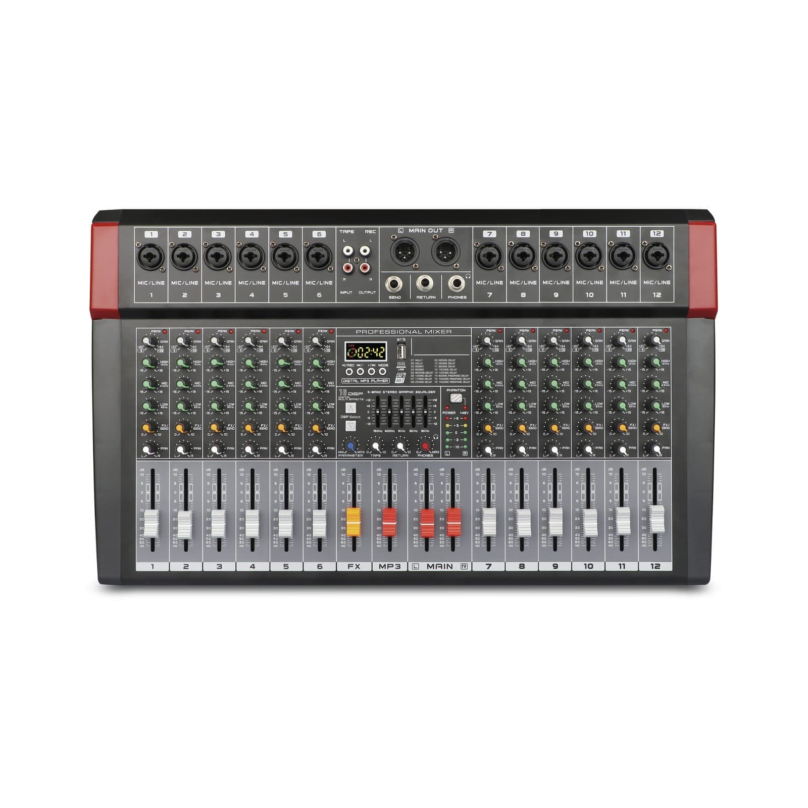 Mixer microfonico 14 canali - Glemm MXP 14C
