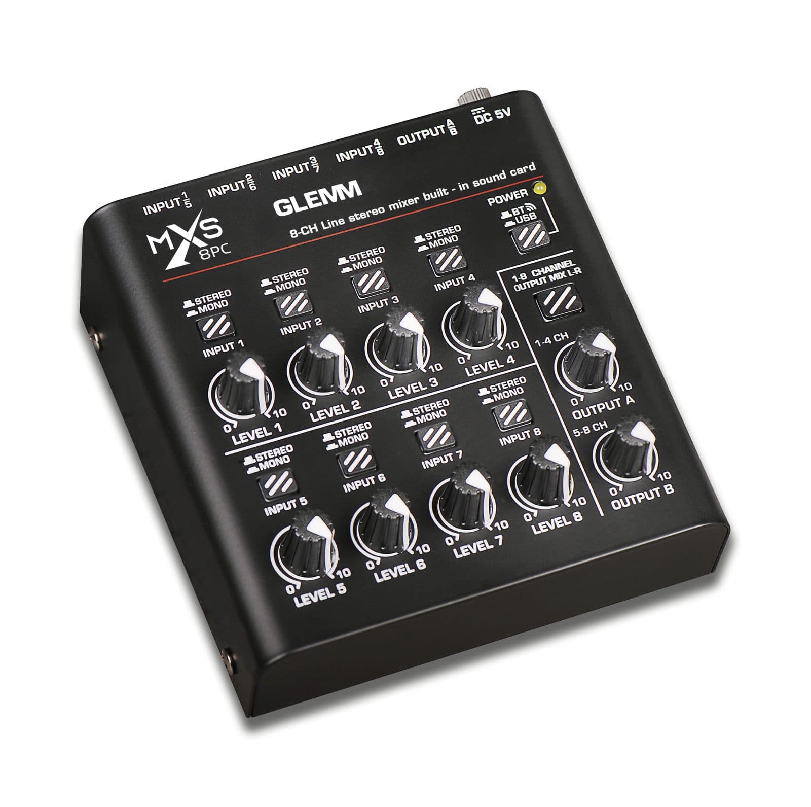 Mixer per strumenti musicali - Glemm MXS 8PC