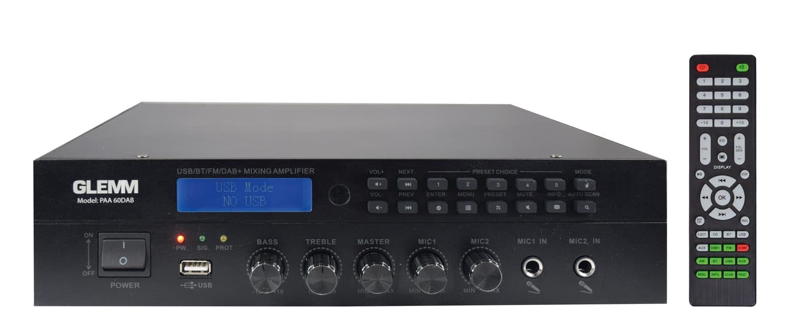 Amplificatore 60W DAB - Glemm PAA 60DAB