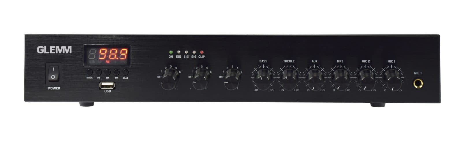 Amplificatore PA 720W - 3 zone - Glemm PAA 720TMZB