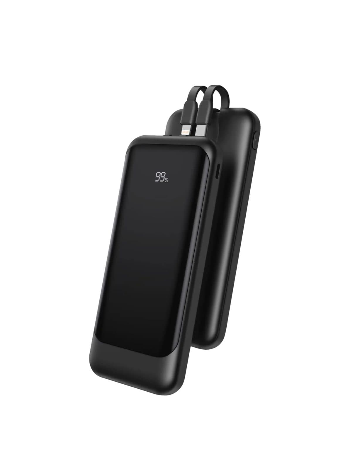 Power bank a ricarica rapida da 10000 mAh con cavi - Unico PB 3008