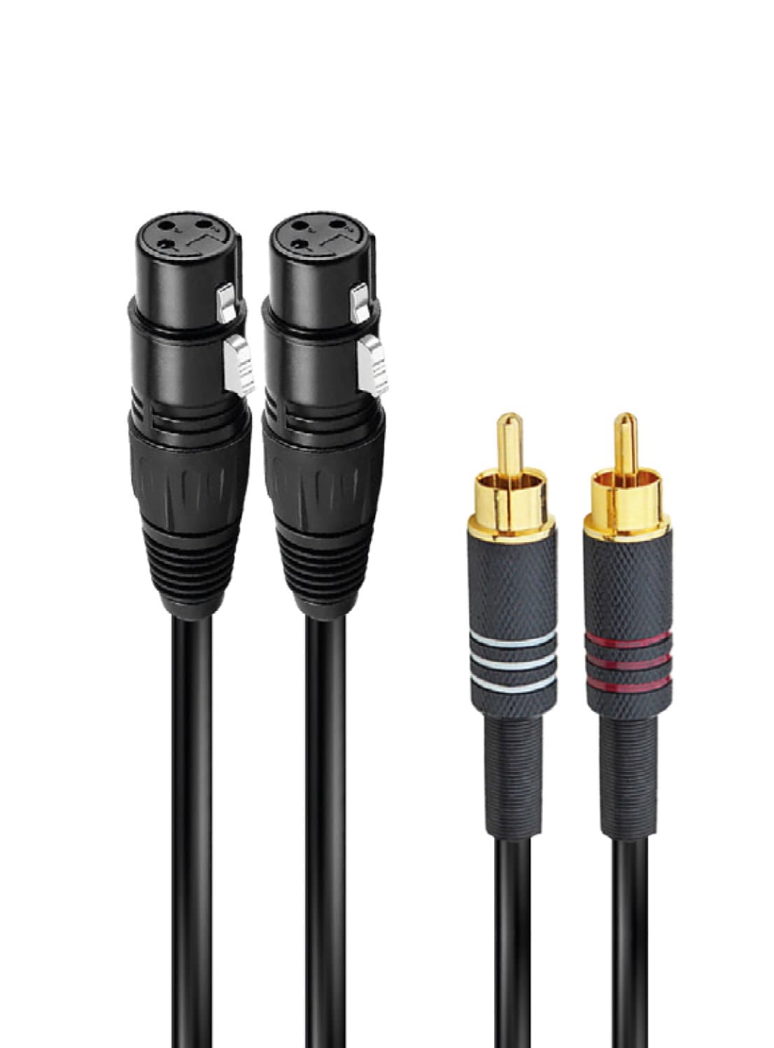 Cavo audio 2 XRL f a 2 RCA m 1.5m - Ridem RDM C171-5