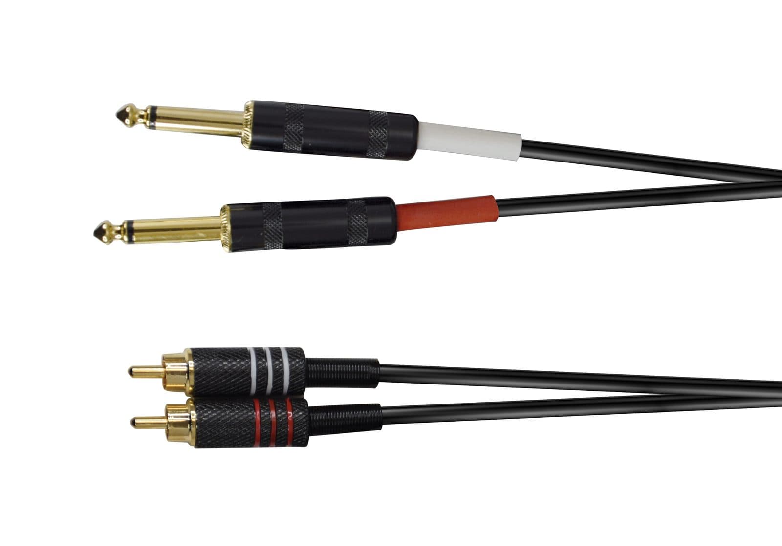 Cavo 2 x jack 6.3 mono / 2xRCA M - Ridem RDM C83