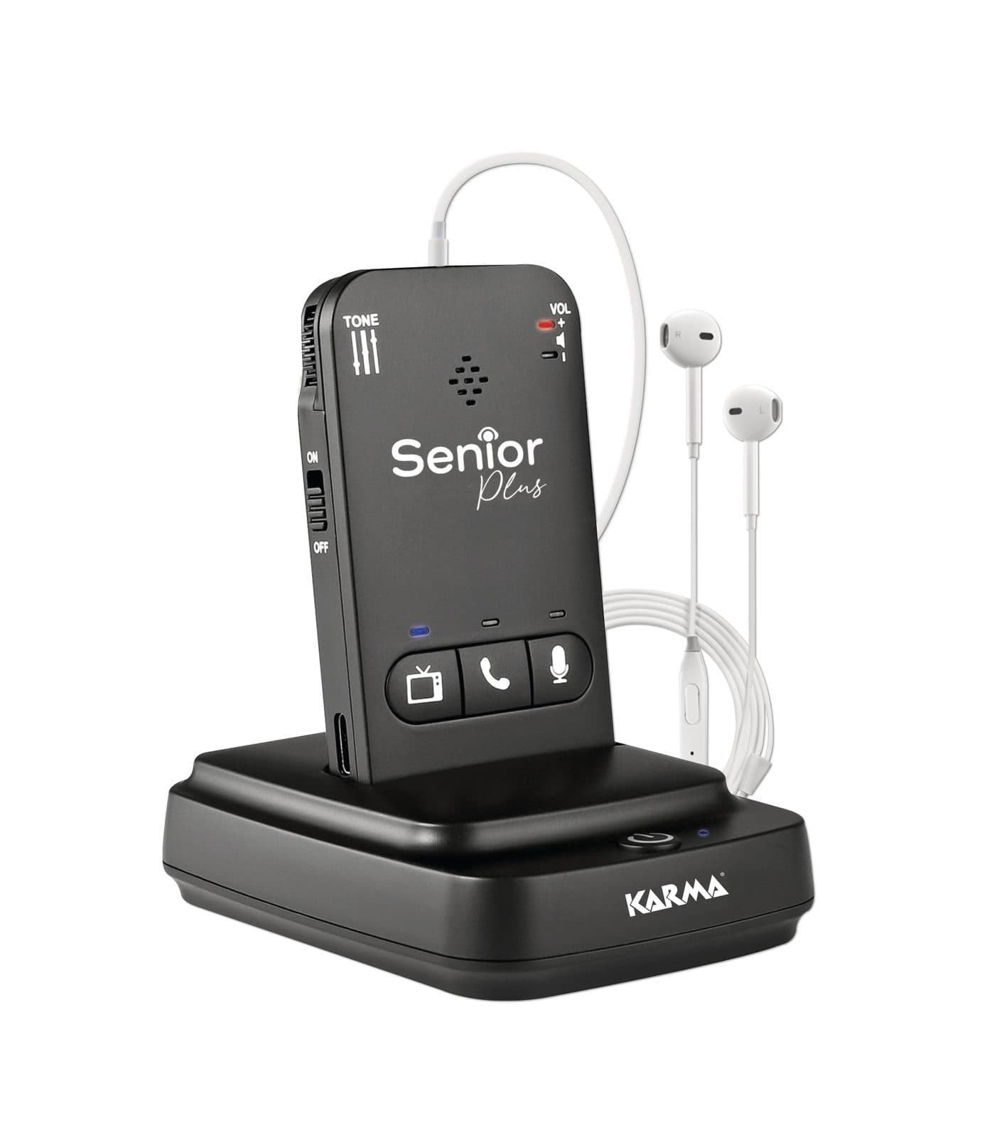 Cuffia TV con risponditore telefonico - Karma SENIOR PLUS