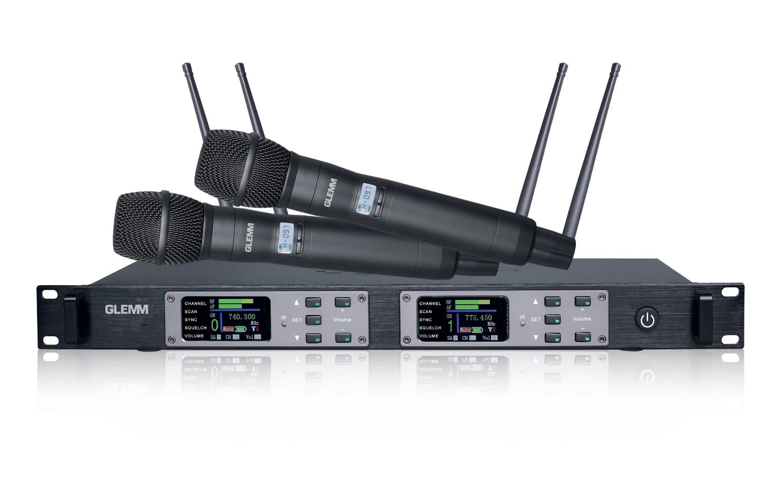 Doppio radiomicrofono UHF palmare - Glemm SET 7922