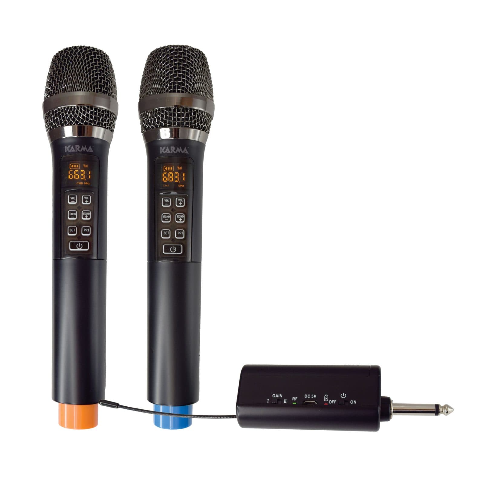Doppio radiomicrofono karaoke - Karma VOICE 2M