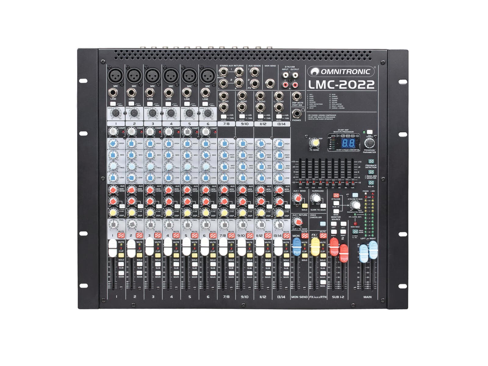OMNITRONIC LMC-2022FX Console di missaggio USB - 10040283