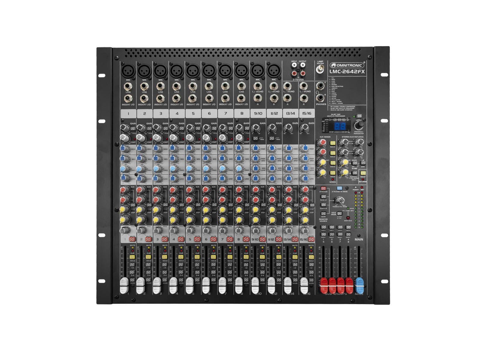 OMNITRONIC LMC-2642FX Console di missaggio USB - 10040285