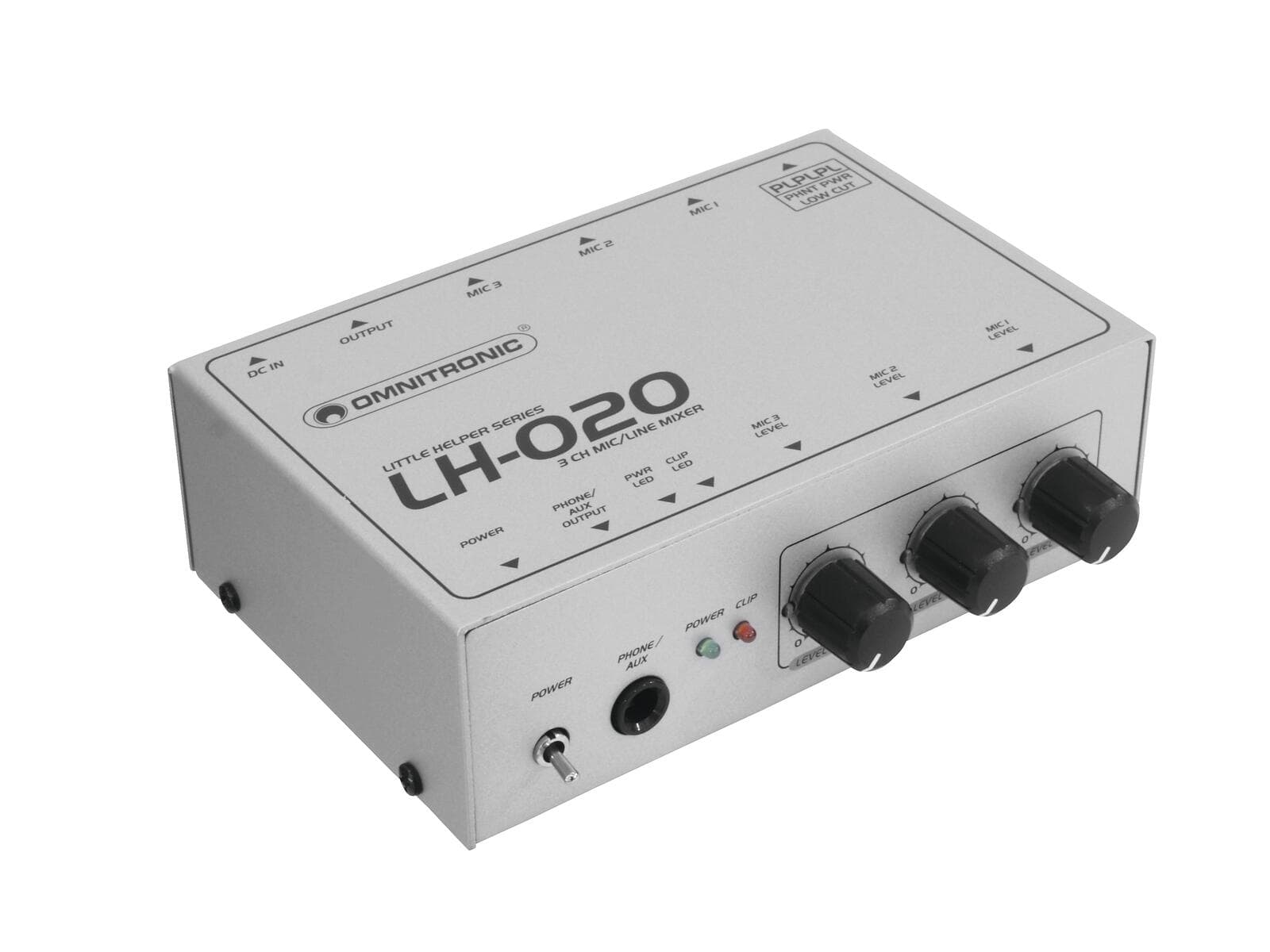 OMNITRONIC LH-020 Mixer microfonico a 3 canali - 10355020