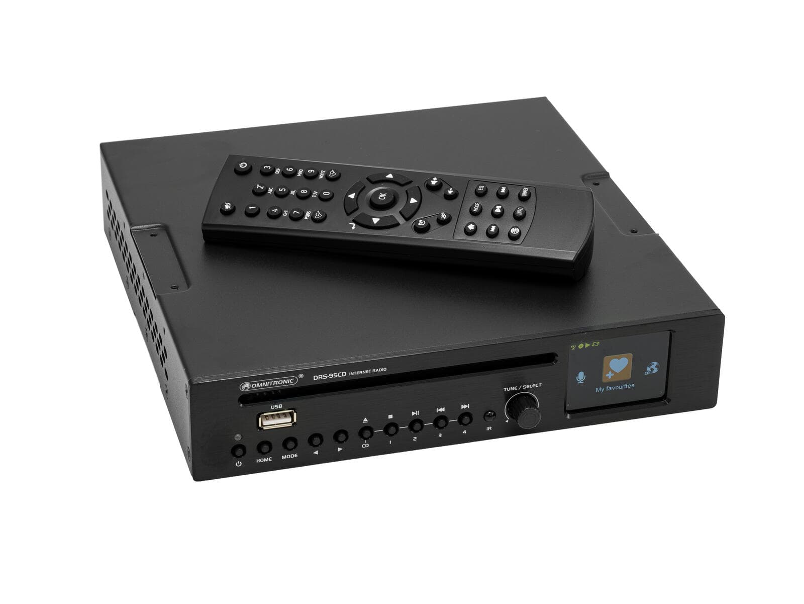 OMNITRONIC DRS-95CD Radio Internet con DAB+, Bluetooth e lettore CD - 11045018