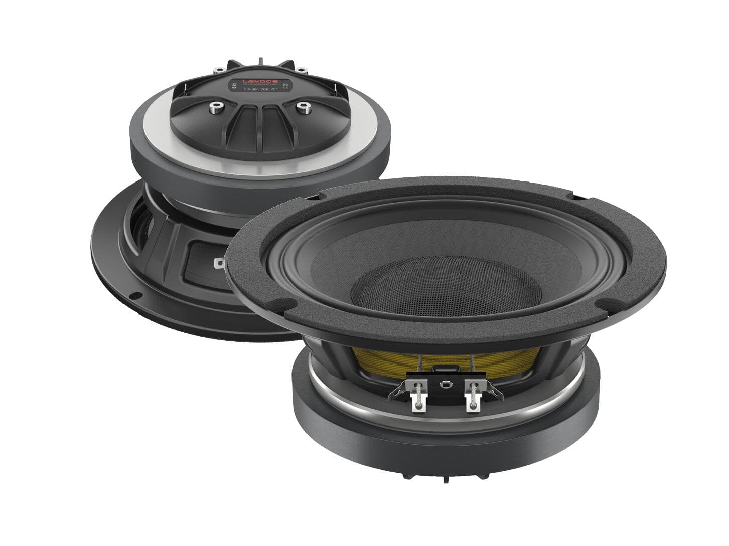 LAVOCE CSF061.70K 6.5" Altoparlante coassiale, ferrite, altoparlante con cestello in acciaio - 12603021