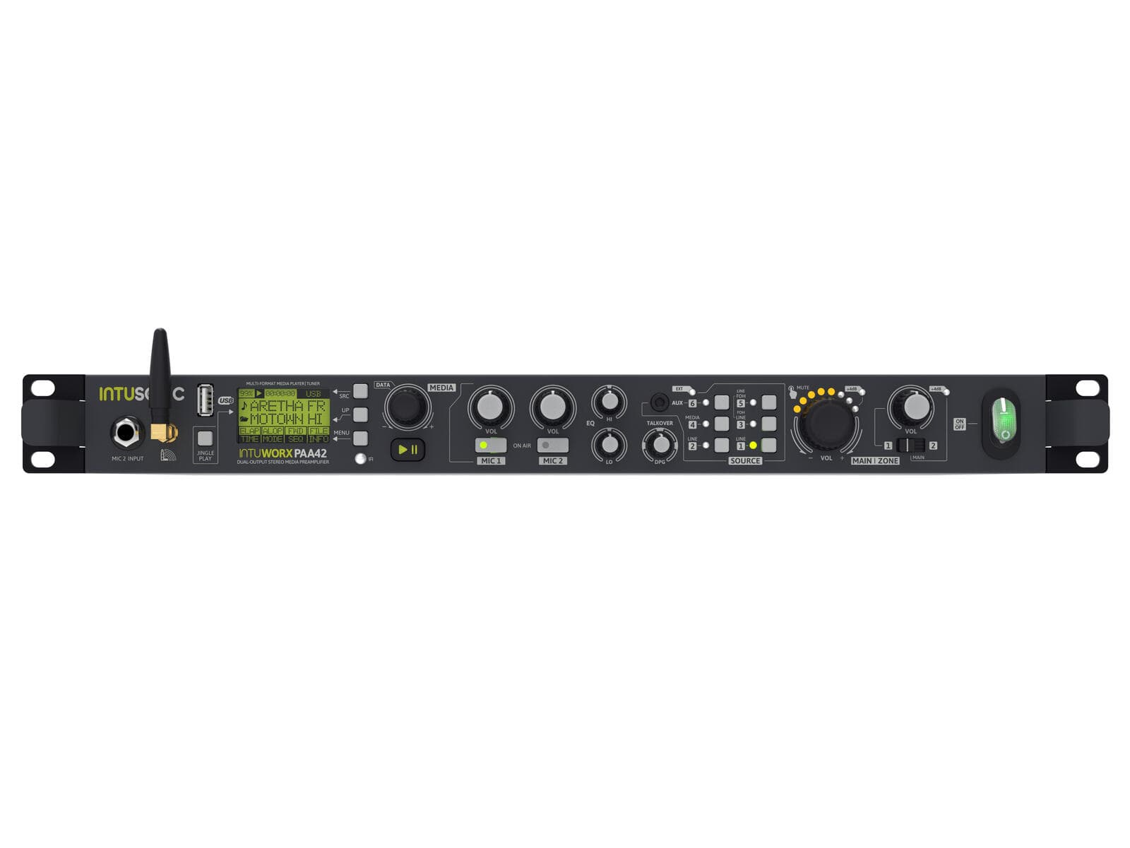 INTUSONIC PAA42+ Preamplificatore stereo multimediale a doppia uscita - 12604186